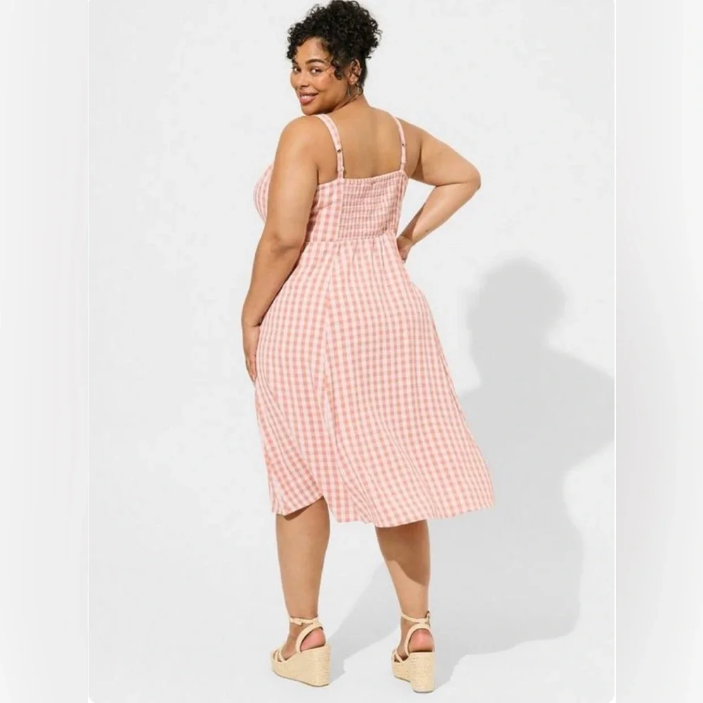 Torrid Plaid Midi Dress - Picture 3 of 7